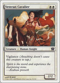 Veteran Cavalier - 9th Edition (9ED) #52 - Common Magic: The Gathering Trading Card