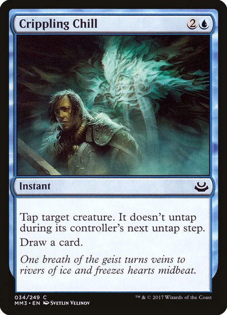 Crippling Chill trading card from Modern Masters 2017 Crippling Chill - Modern Masters 2017 Magic: The Gathering trading card