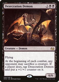 Desecration Demon - Modern Masters 2017 (MM3) #66 - Rare Magic: The Gathering Trading Card
