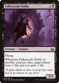Falkenrath Noble - Modern Masters 2017 (MM3) #70 - Common Magic: The Gathering Trading Card