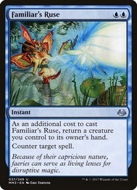 Familiar's Ruse - Modern Masters 2017 (MM3) #37 - Uncommon Magic: The Gathering Trading Card