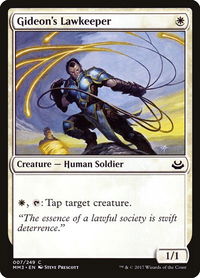 Gideon's Lawkeeper - Modern Masters 2017 (MM3) #7 - Common Magic: The Gathering Trading Card