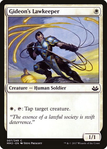 Gideon's Lawkeeper - Modern Masters 2017 Magic: The Gathering trading card