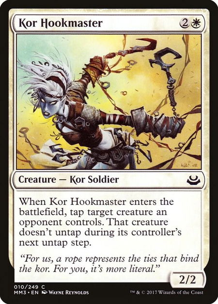 Kor Hookmaster trading card from Modern Masters 2017 Kor Hookmaster - Modern Masters 2017 Magic: The Gathering trading card