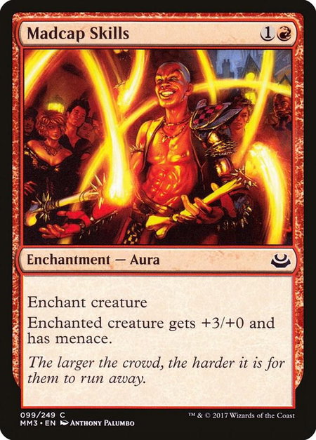 Madcap Skills trading card from Modern Masters 2017 Madcap Skills - Modern Masters 2017 Magic: The Gathering trading card