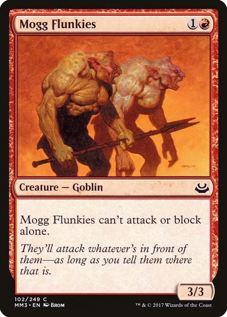 Mogg Flunkies - Modern Masters 2017 Magic: The Gathering trading card