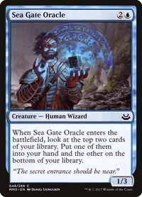 Sea Gate Oracle - Modern Masters 2017 (MM3) #48 - Common Magic: The Gathering Trading Card