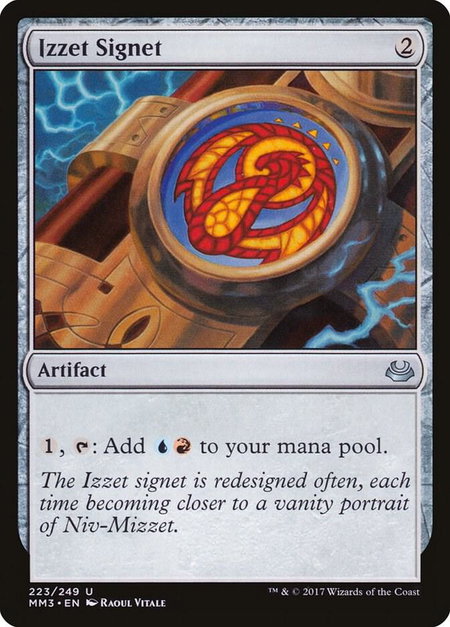 Izzet Signet - Modern Masters 2017 Magic: The Gathering trading card