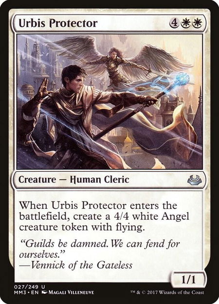 Urbis Protector trading card from Modern Masters 2017 Urbis Protector - Modern Masters 2017 Magic: The Gathering trading card