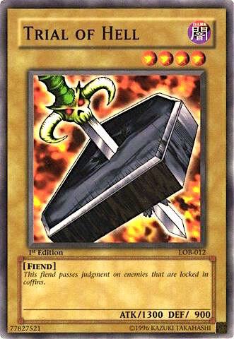 Trial of Hell trading card from The Legend of Blue Eyes White Dragon Trial of Hell - The Legend of Blue Eyes White Dragon YuGiOh trading card