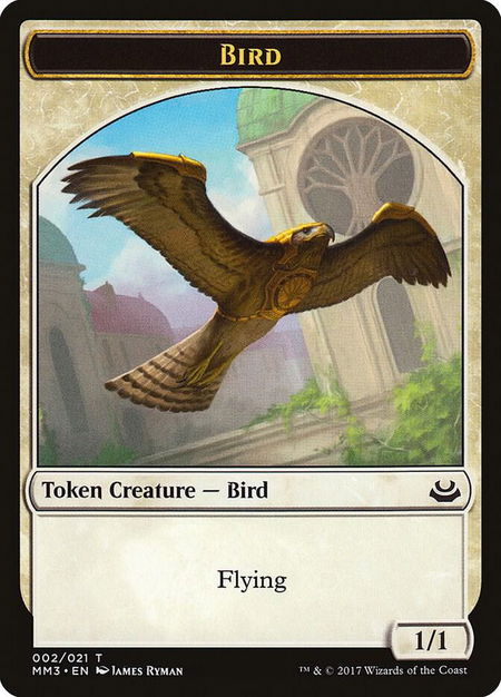 Bird Token trading card from Modern Masters 2017 Bird Token - Modern Masters 2017 Magic: The Gathering trading card