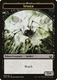 Spider Token - Modern Masters 2017 (MM3) #5 - Token Magic: The Gathering Trading Card