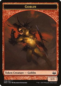 Goblin Token - Modern Masters 2017 (MM3) #8 - Token Magic: The Gathering Trading Card
