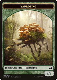 Saproling Token - Modern Masters 2017 (MM3) #14 - Token Magic: The Gathering Trading Card