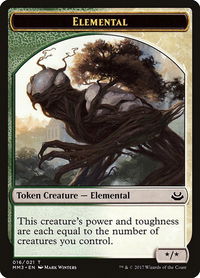 Elemental Token - Modern Masters 2017 (MM3) #16 - Token Magic: The Gathering Trading Card