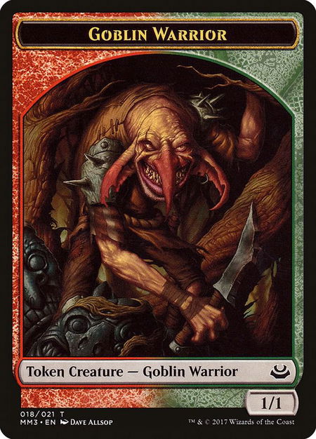 Goblin Warrior Token - Modern Masters 2017 Magic: The Gathering trading card