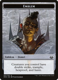 Emblem - Domri Rade - Modern Masters 2017 (MM3) #21 - Token Magic: The Gathering Trading Card