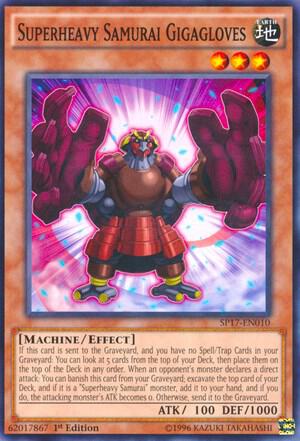 Superheavy Samurai Gigagloves (Starfoil) - Star Pack - Battle Royal YuGiOh trading card