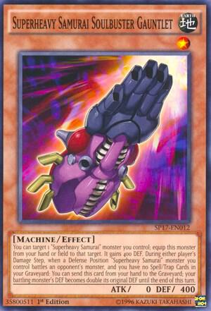 Superheavy Samurai Soulbuster Gauntlet (Starfoil) - Star Pack - Battle Royal YuGiOh trading card