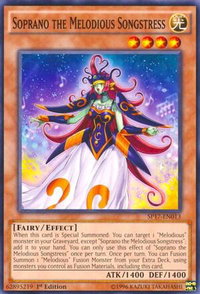 Soprano the Melodious Songstress - Star Pack - Battle Royal (SP17) #SP17-EN013 - Common / Short Print YuGiOh Trading Card