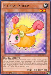 Fluffal Sheep (Starfoil) - Star Pack - Battle Royal (SP17) #SP17-EN014 - Rare YuGiOh Trading Card