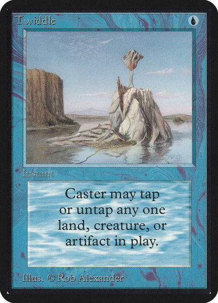 Twiddle trading card from Alpha Edition Twiddle - Alpha Edition Magic: The Gathering trading card