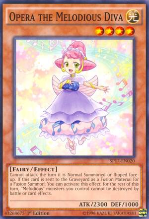 Opera the Melodious Diva trading card from Star Pack - Battle Royal Opera the Melodious Diva - Star Pack - Battle Royal YuGiOh trading card