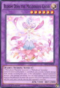 Bloom Diva the Melodious Choir (Starfoil) - Star Pack - Battle Royal (SP17) #SP17-EN036 - Rare YuGiOh Trading Card