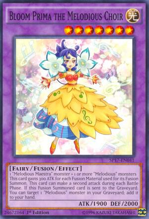 Bloom Prima the Melodious Choir (Starfoil) - Star Pack - Battle Royal YuGiOh trading card