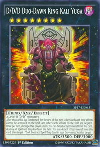 D/D/D Duo-Dawn King Kali Yuga (Starfoil) - Star Pack - Battle Royal (SP17) #SP17-EN045 - Rare YuGiOh Trading Card