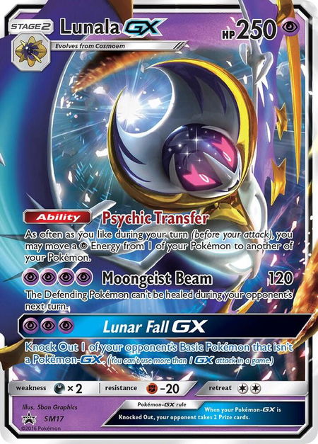 Lunala GX - SM17 - SM Promos Pokémon trading card
