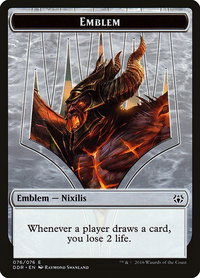Emblem - Ob Nixilis Reignited - Duel Decks: Nissa vs. Ob Nixilis (DDR) #76 - Token Magic: The Gathering Trading Card