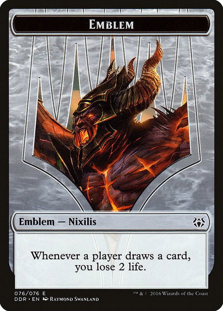 Emblem - Ob Nixilis Reignited - Duel Decks: Nissa vs. Ob Nixilis Magic: The Gathering trading card