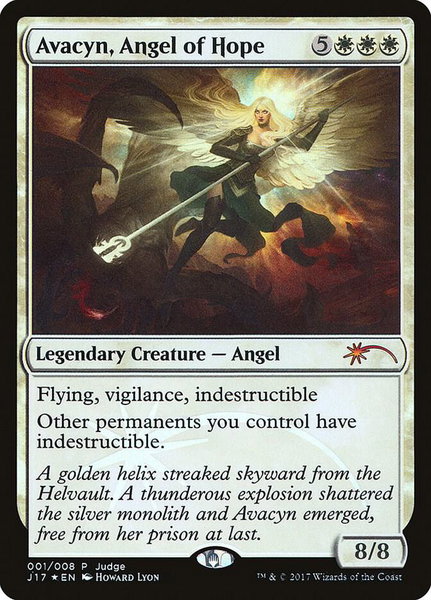 Avacyn, Angel of Hope trading card from Judge Promos Avacyn, Angel of Hope - Judge Promos Magic: The Gathering trading card