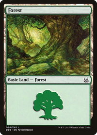 Forest (064) - Duel Decks: Mind vs. Might (DDS) #64 - Land Magic: The Gathering Trading Card