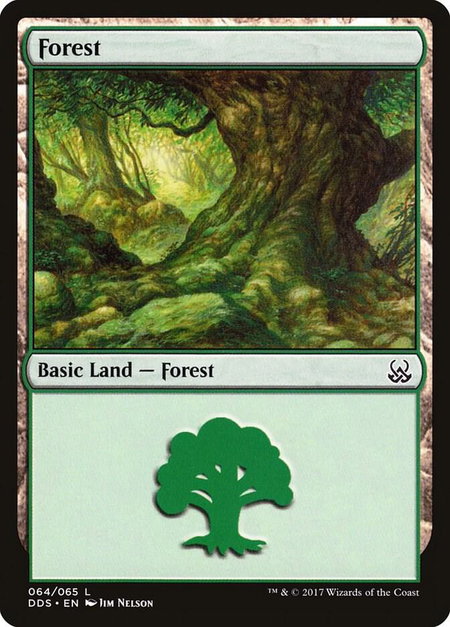 Forest (064) trading card from Duel Decks: Mind vs. Might Forest (064) - Duel Decks: Mind vs. Might Magic: The Gathering trading card
