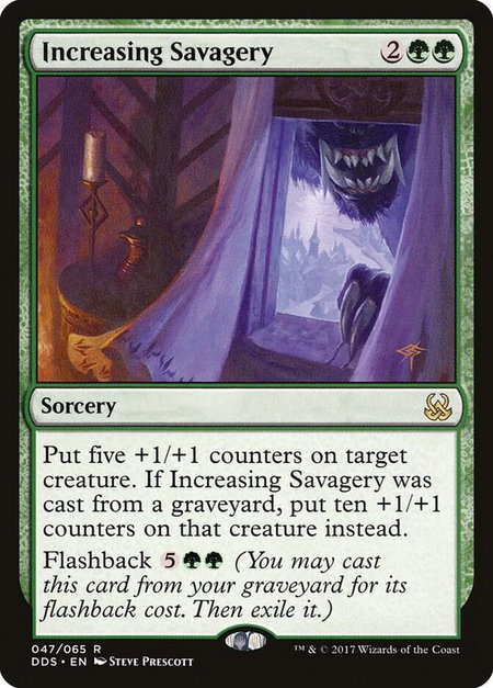 Increasing Savagery - Duel Decks: Mind vs. Might Magic: The Gathering trading card