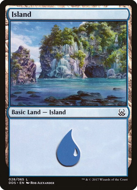 Island (028) - Duel Decks: Mind vs. Might Magic: The Gathering trading card