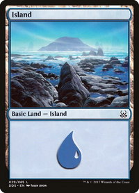 Island (029) - Duel Decks: Mind vs. Might (DDS) #29 - Land Magic: The Gathering Trading Card