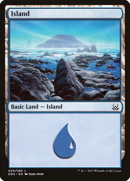 Island (029) - Duel Decks: Mind vs. Might Magic: The Gathering trading card