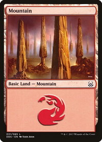 Mountain (031) - Duel Decks: Mind vs. Might (DDS) #31 - Land Magic: The Gathering Trading Card