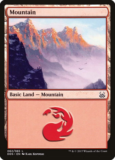 Mountain (062) trading card from Duel Decks: Mind vs. Might Mountain (062) - Duel Decks: Mind vs. Might Magic: The Gathering trading card