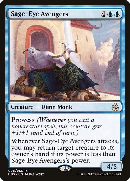 Sage-Eye Avengers trading card from Duel Decks: Mind vs. Might Sage-Eye Avengers - Duel Decks: Mind vs. Might Magic: The Gathering trading card