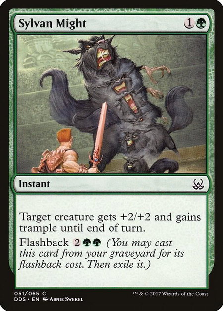 Sylvan Might - Duel Decks: Mind vs. Might Magic: The Gathering trading card