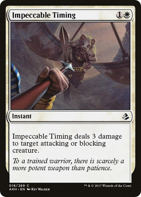 Impeccable Timing trading card from Amonkhet Impeccable Timing - Amonkhet Magic: The Gathering trading card