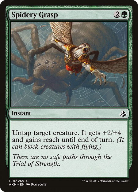 Spidery Grasp - Amonkhet Magic: The Gathering trading card