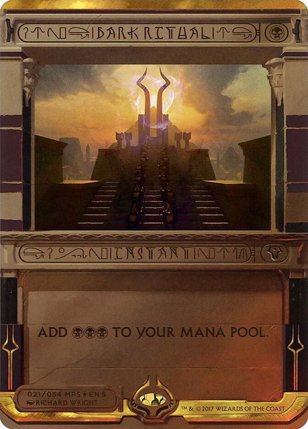 Dark Ritual - Masterpiece Series: Amonkhet Invocations Magic: The Gathering trading card