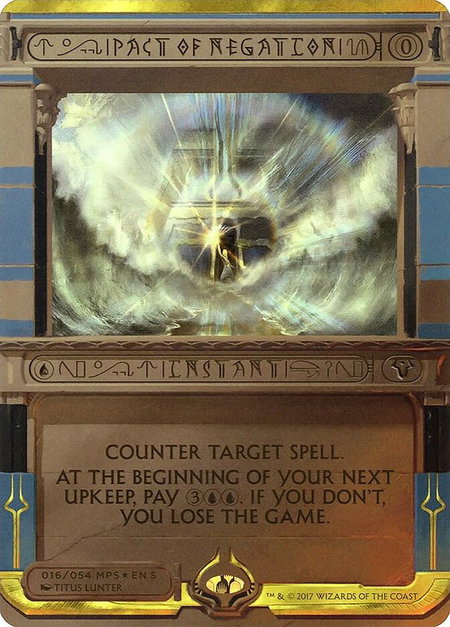 Pact of Negation - Masterpiece Series: Amonkhet Invocations Magic: The Gathering trading card