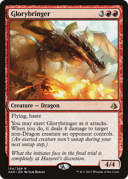 Glorybringer - Amonkhet Magic: The Gathering trading card