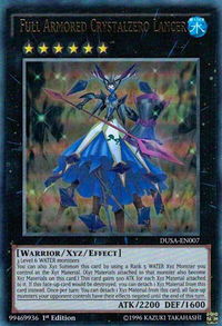 Full Armored Crystalzero Lancer - Duelist Saga (DUSA) #DUSA-EN007 - Ultra Rare YuGiOh Trading Card